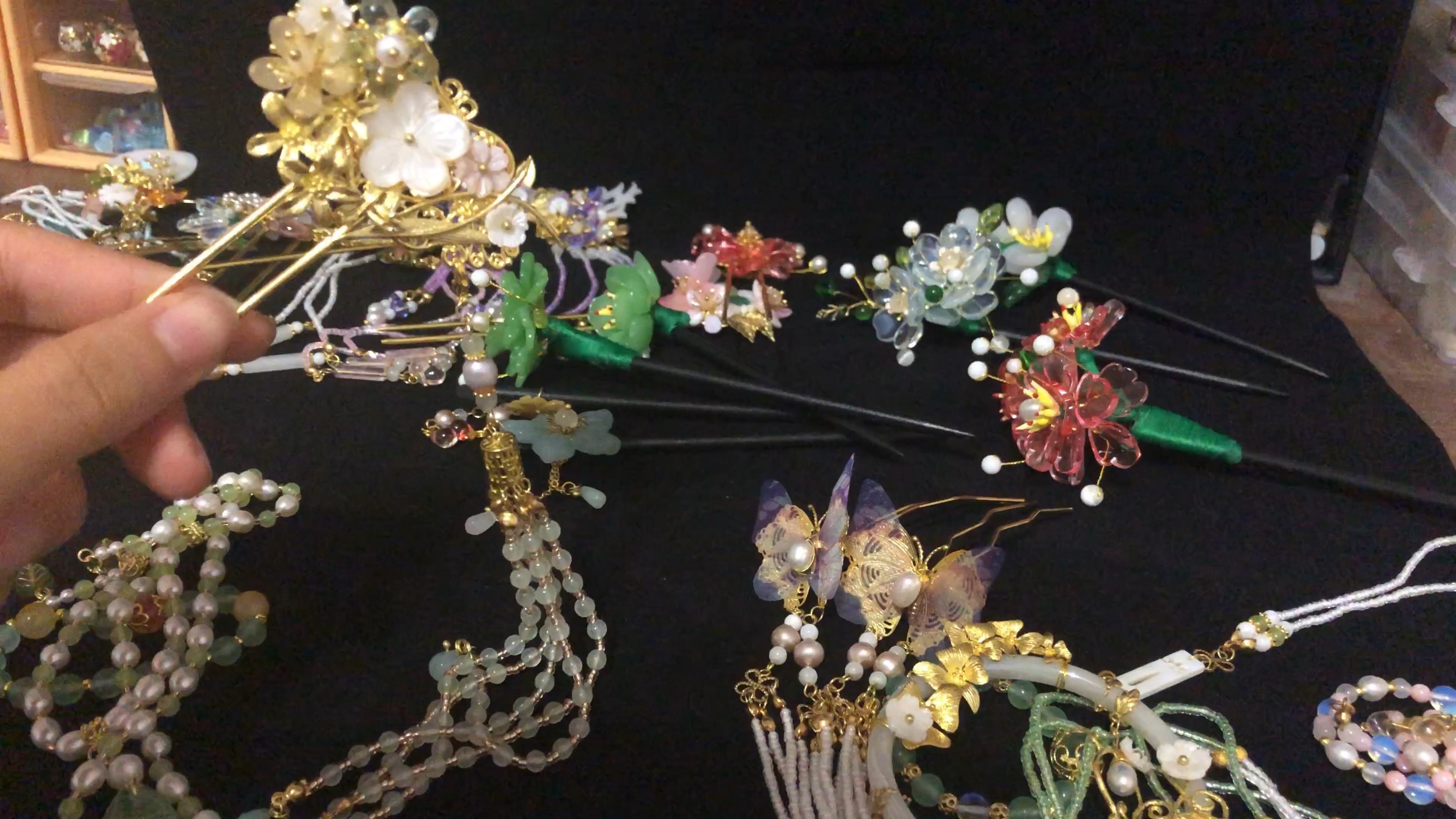 佛系簪娘出簪第三弹发簪展示及出簪独一无二的发簪献给最美的你