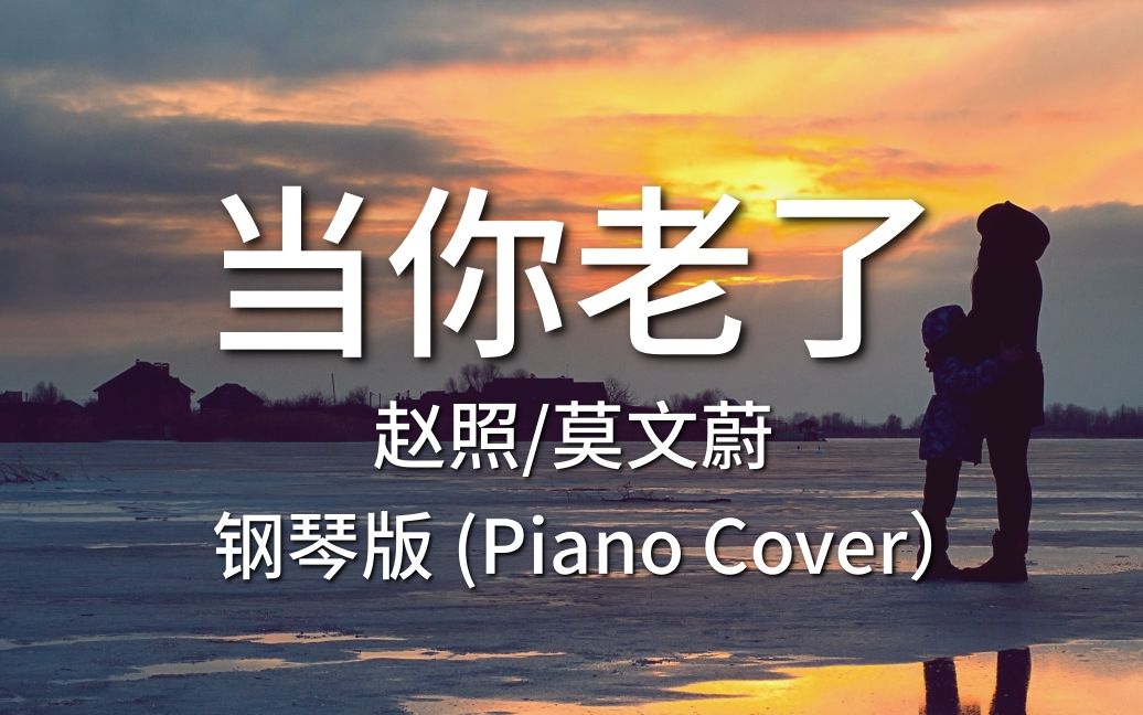 [图]当你老了 - 赵照/莫文蔚 (PIANO COVER/钢琴版）