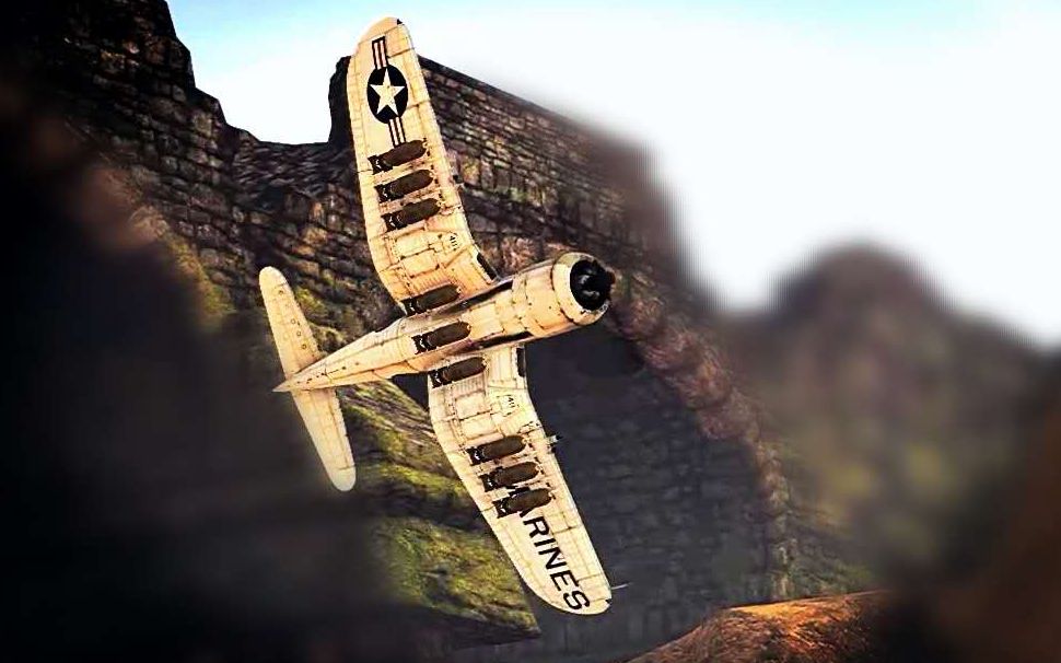 【战争雷霆】au-1海盗攻击机全真陆战投弹集锦