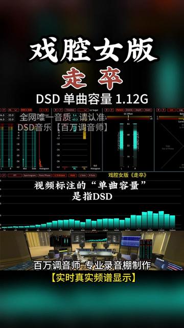 [图]太好听了！此曲只应天上有！戏腔女版《走卒》，DSD完整版 1.12G，百万调音师专业录音棚制作，顶级hifi无损音质