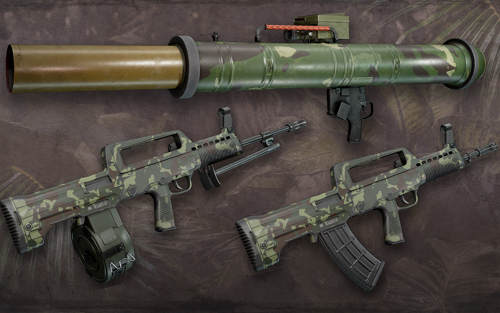 【战术小队】squad丛林武器包枪械迷彩演示