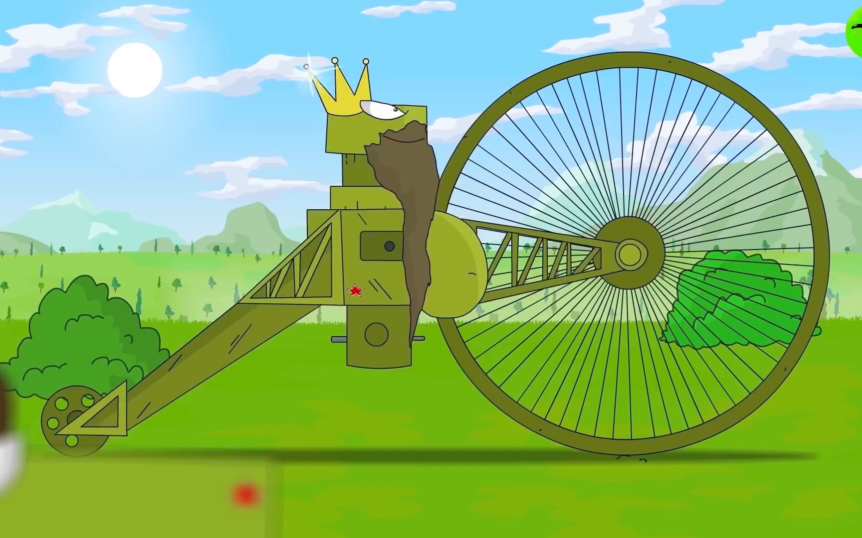 坦克世界动画:kv2塔克被拉特碾压,苏联沙皇坦克落荒而逃!