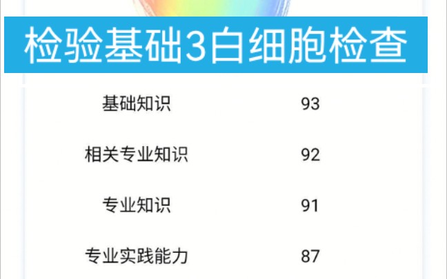 医学检验技术职称考试(师)207临床检验基础第三单元白细胞检查哔哩哔哩bilibili