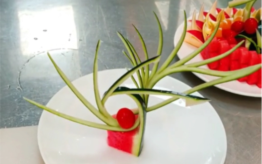 西瓜皮草花教程