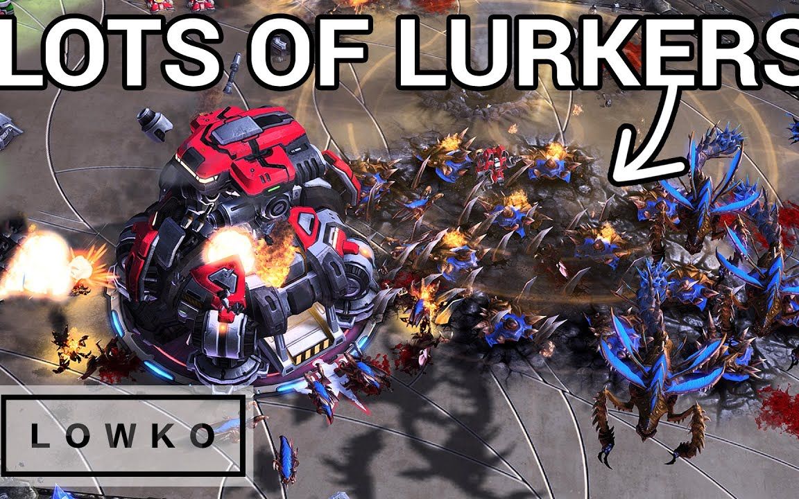 starcraft 2- 莱诺的攻击性潜伏者迟到了 game vs maru! 星际争霸2