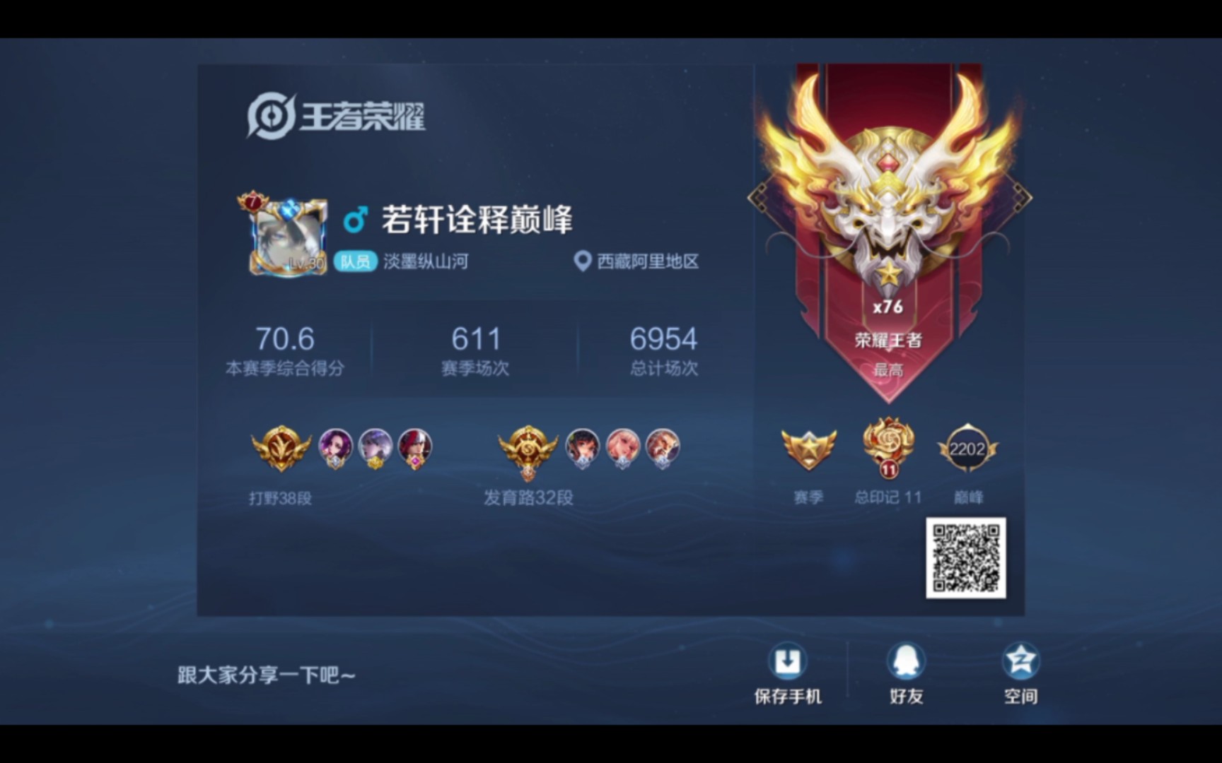 出王者双国标号,贵七夺宝240次,巅峰2201,76星1100出