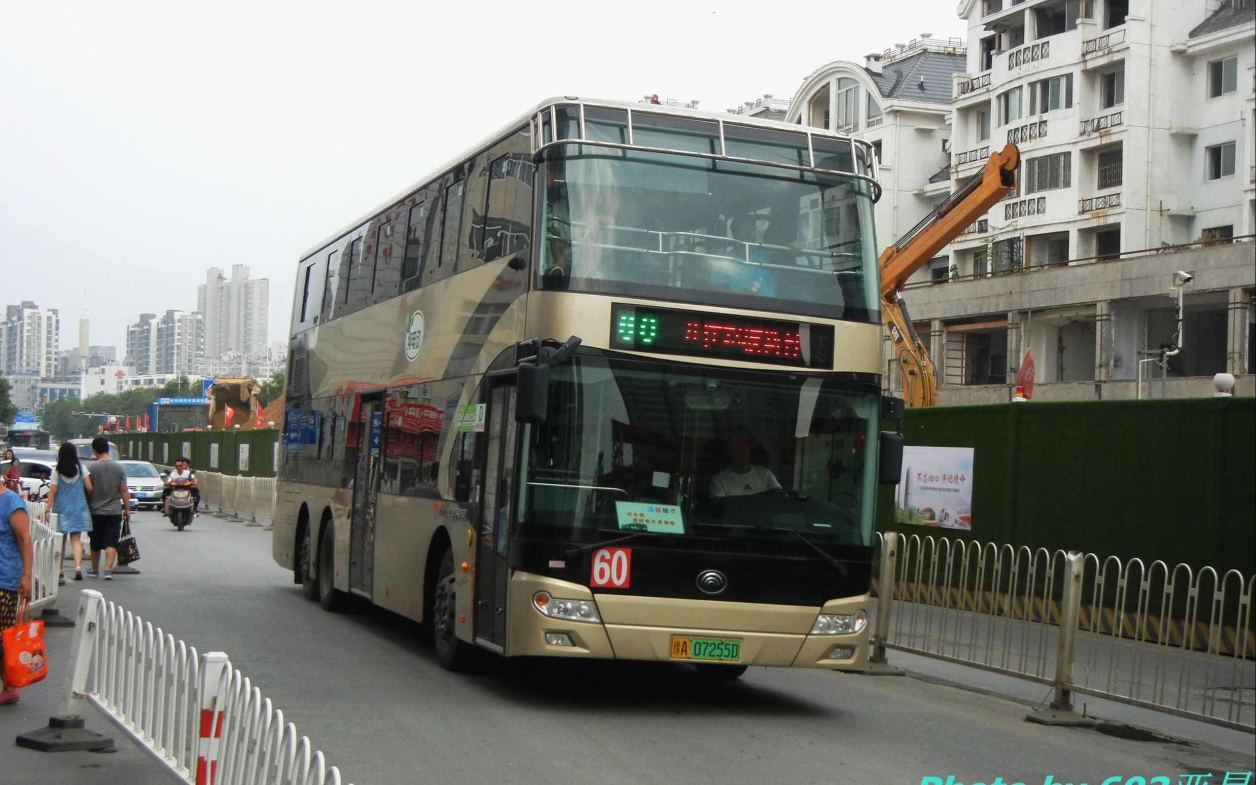 【20201004】郑州公交60路双层巴士前方视角延时摄影视频