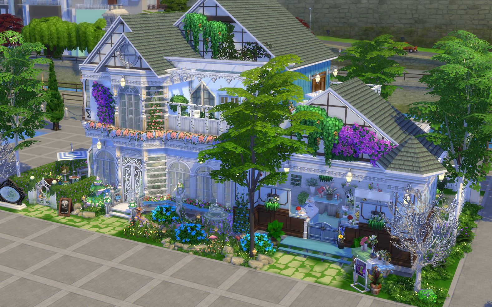 模拟人生4速建-花园咖啡厅