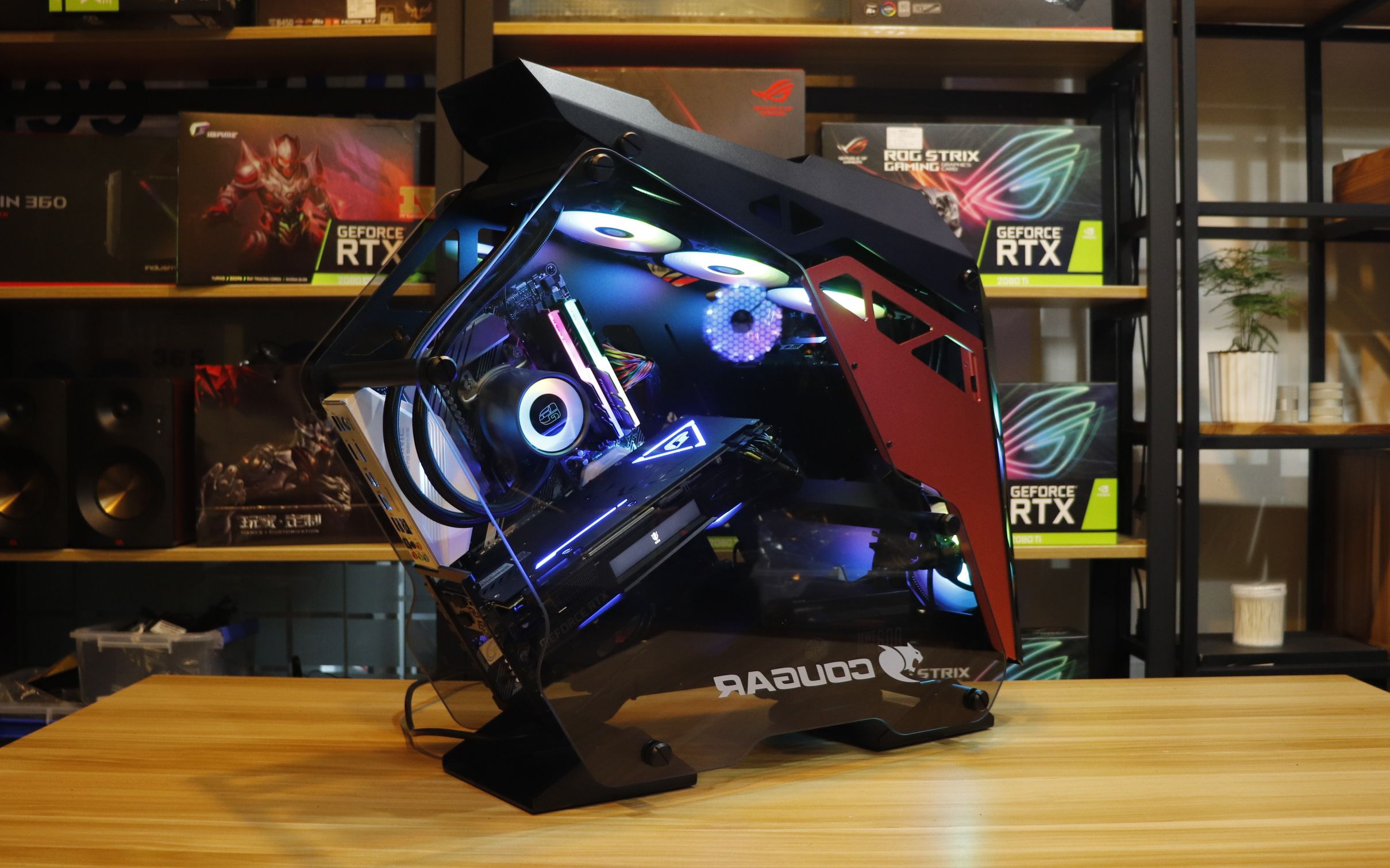 1.3万一体式水冷电脑主机,骨伽征服者机箱_哔哩哔哩_bilibili