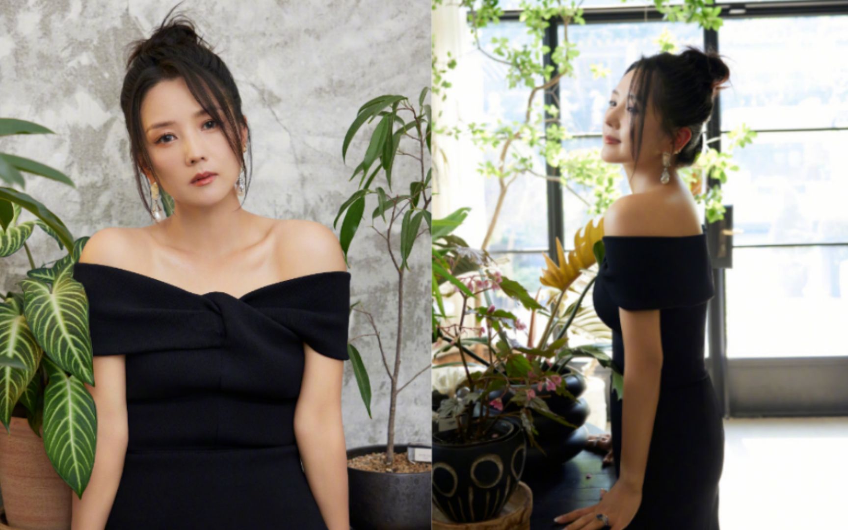 何洁真的瘦了!穿一字裙罕见露出锁骨,肚子却明显隆起再引四胎猜测