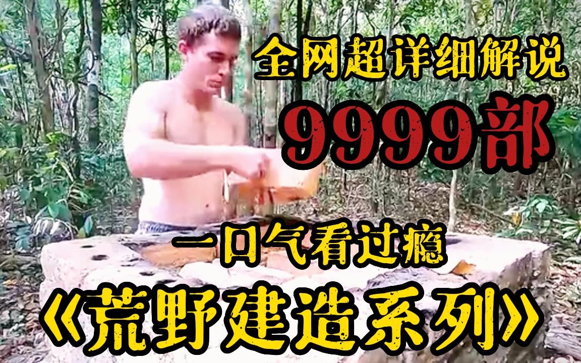 [图]【9小时】荒野求生记，一口气看完《9999部荒野建造系列》，看大神如何荒野变豪宅！