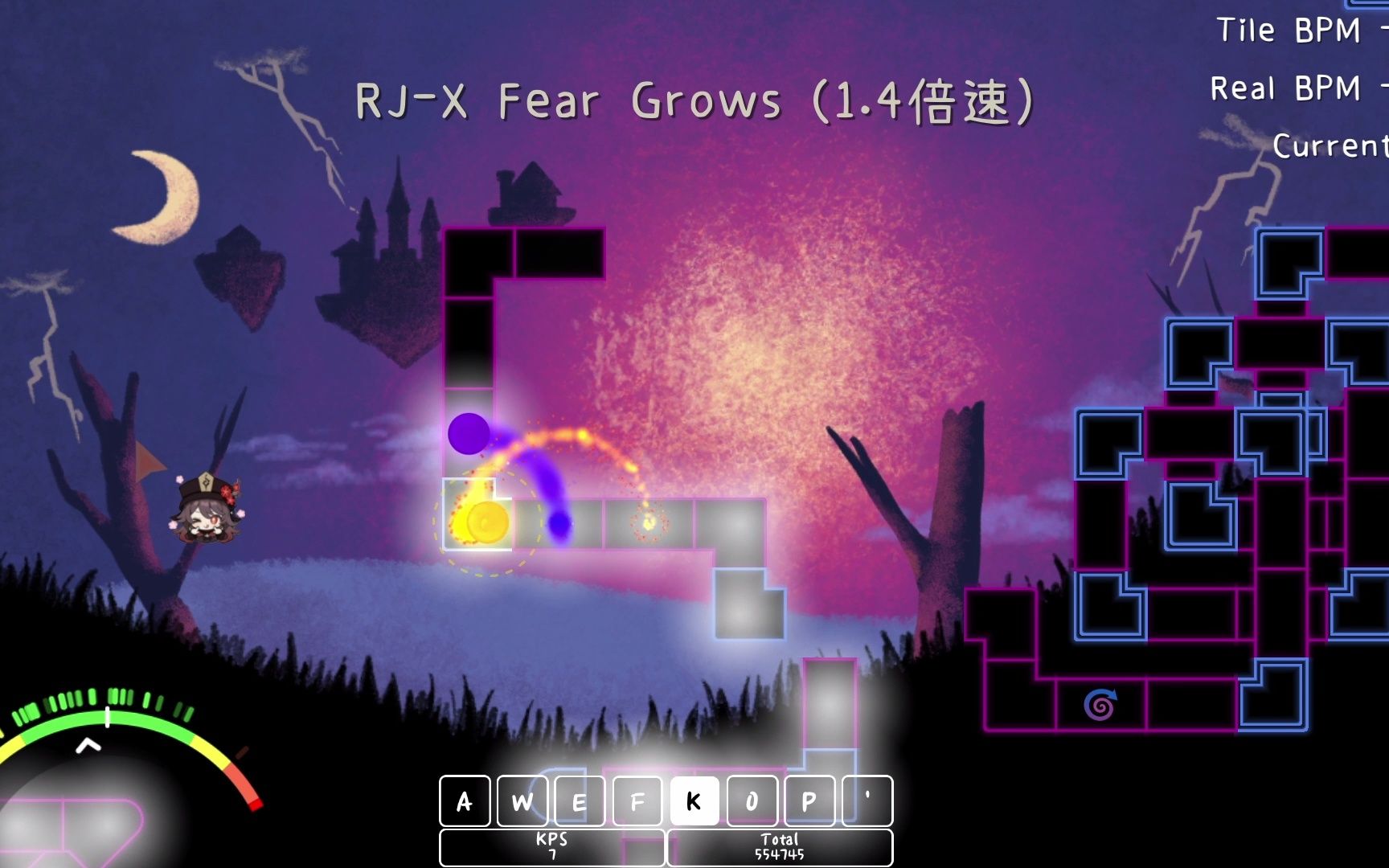 [图]【冰与火之舞】Fear Grows(1.4倍速)一命通关 X-精准度：95.14%