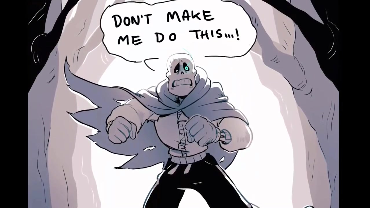 undertale漫画配音别逼我这么做comicpapyrus漫画