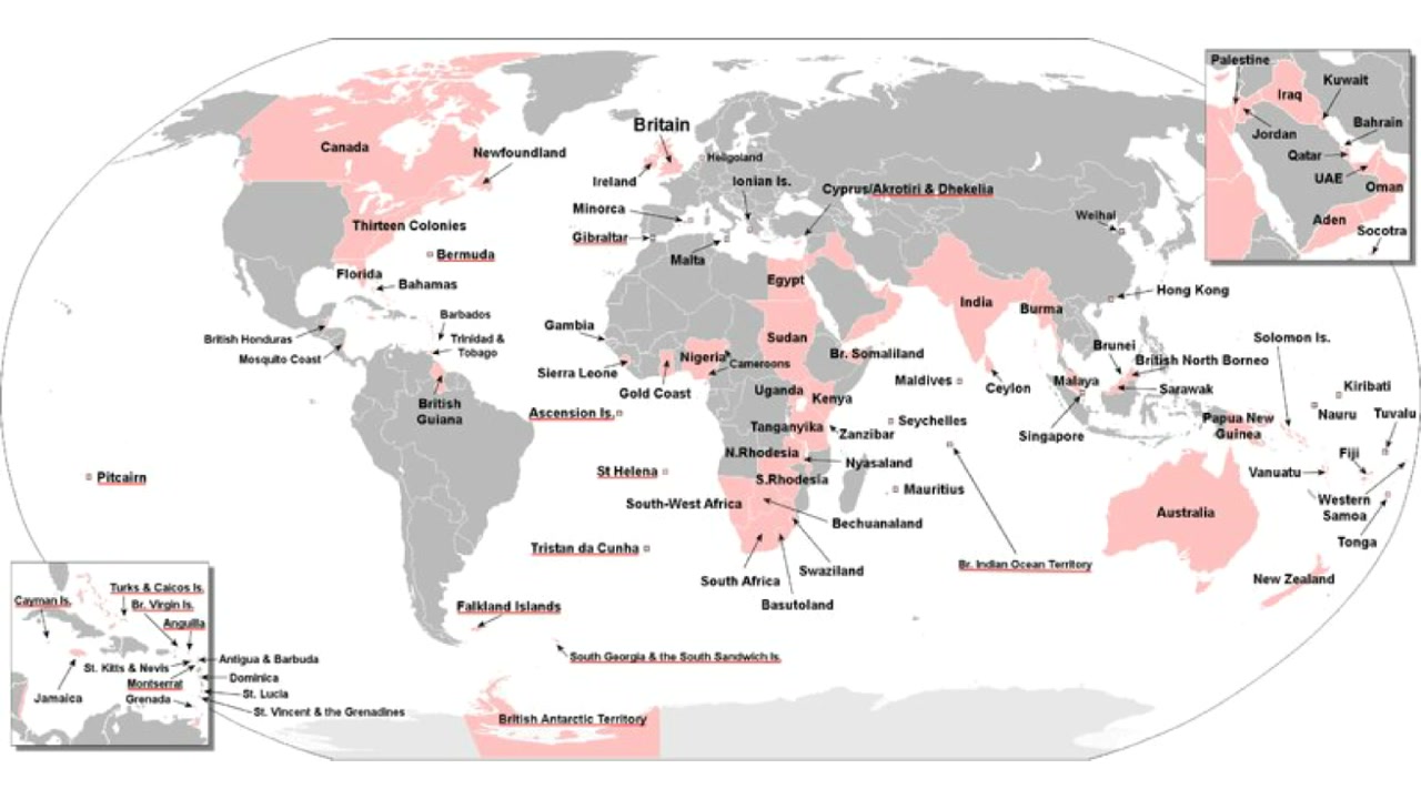 历史地图人类历史上最大的六个日不落帝国