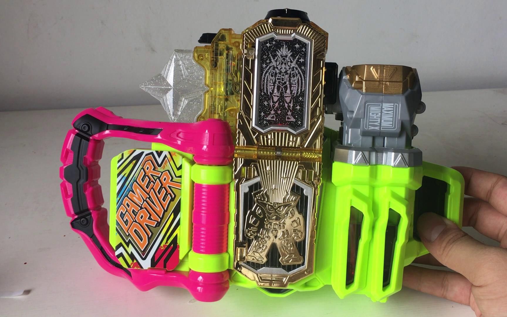 【大模王】243 假面骑士ex-aid 腰带 99级卡带 超越无敌卡带 展示