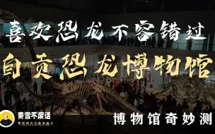 Download Video: 【博物馆奇妙测】自贡恐龙博物馆，喜欢恐龙不容错过，全球最全的侏罗纪恐龙化石！