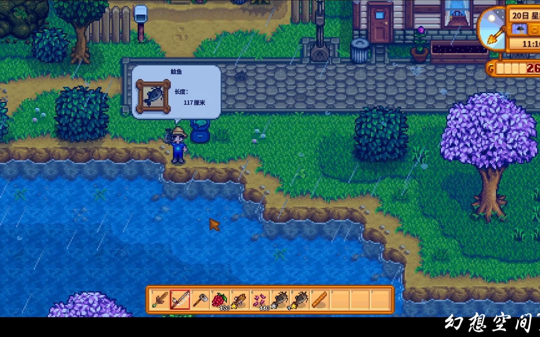 幻想空间th《星露谷物语1.6》第十期雨天钓鲶鱼