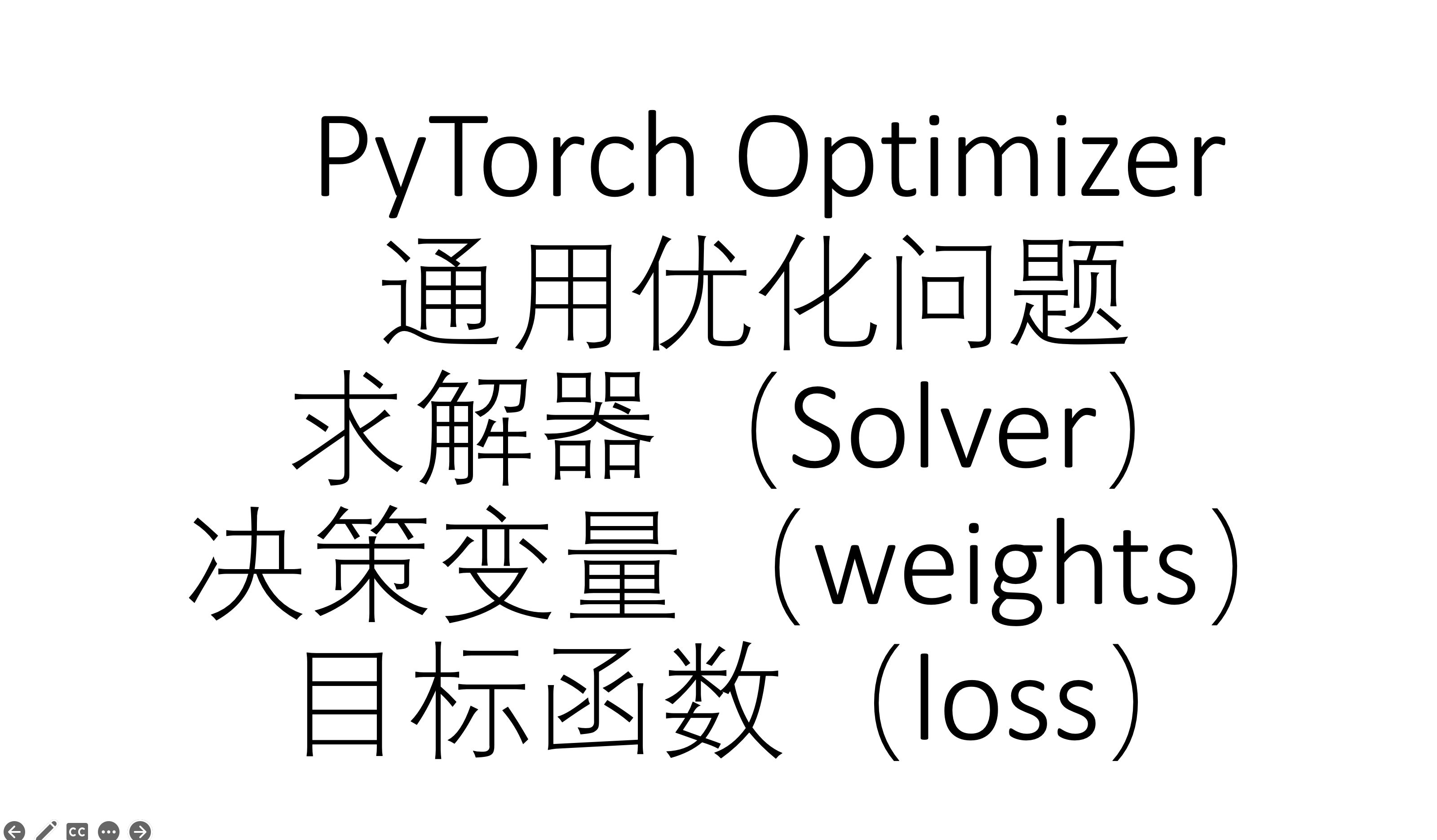 [pytorch optim] pytorch 作为一个通用优化问题求解器(目标函数,决策