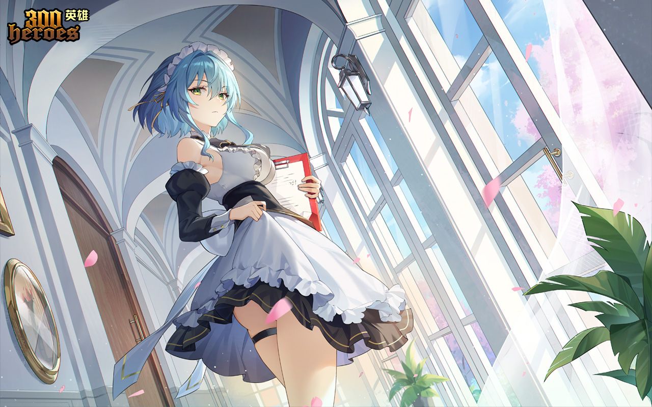 【300英雄新皮肤】白-薇儿海丝,模型好看又白又大的真漂亮,手感也很棒