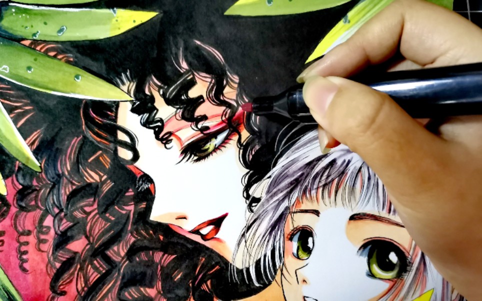 【手绘】clamp《clover》织叶‖素_哔哩哔哩_bilibili