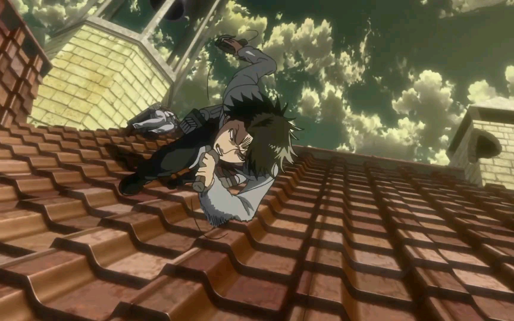 【进击的巨人r3】 只有兵长才能把立体机动装置玩的这么6