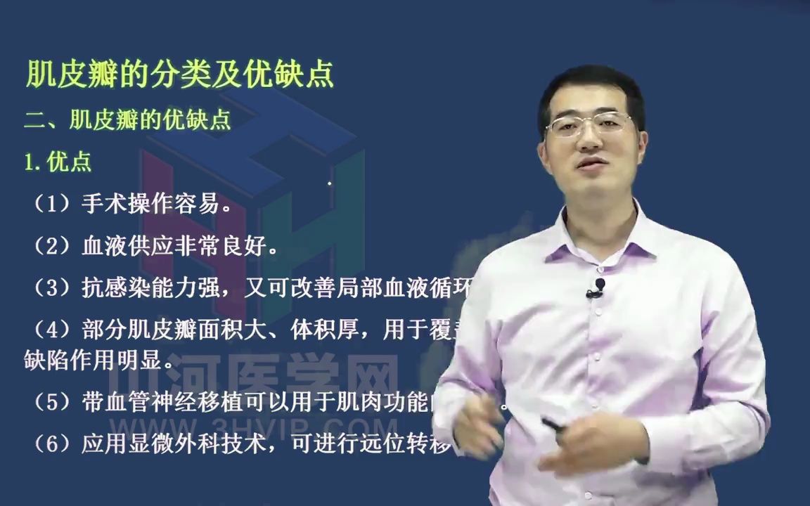 [图]07整形外科学高级职称考试：肌皮瓣的分类及优点 山河医学网