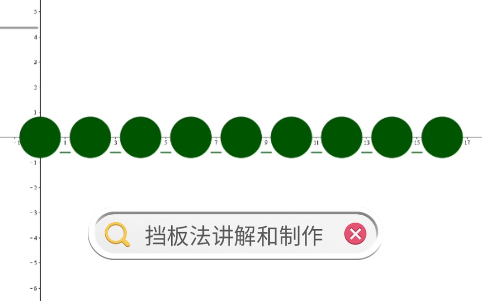 挡板法(隔板法)解决组合问题讲解及geogebra课件制作哔哩哔哩bilibili