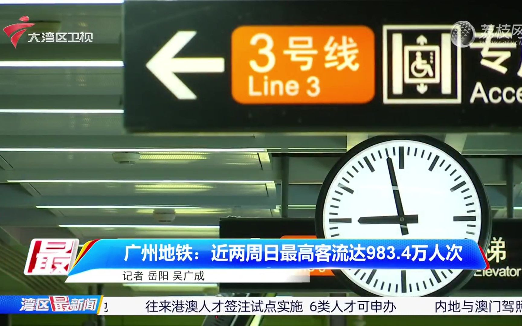 [粤语新闻]广州地铁客流量回复2019年水平,近两周日客流量达983.4万人次哔哩哔哩bilibili