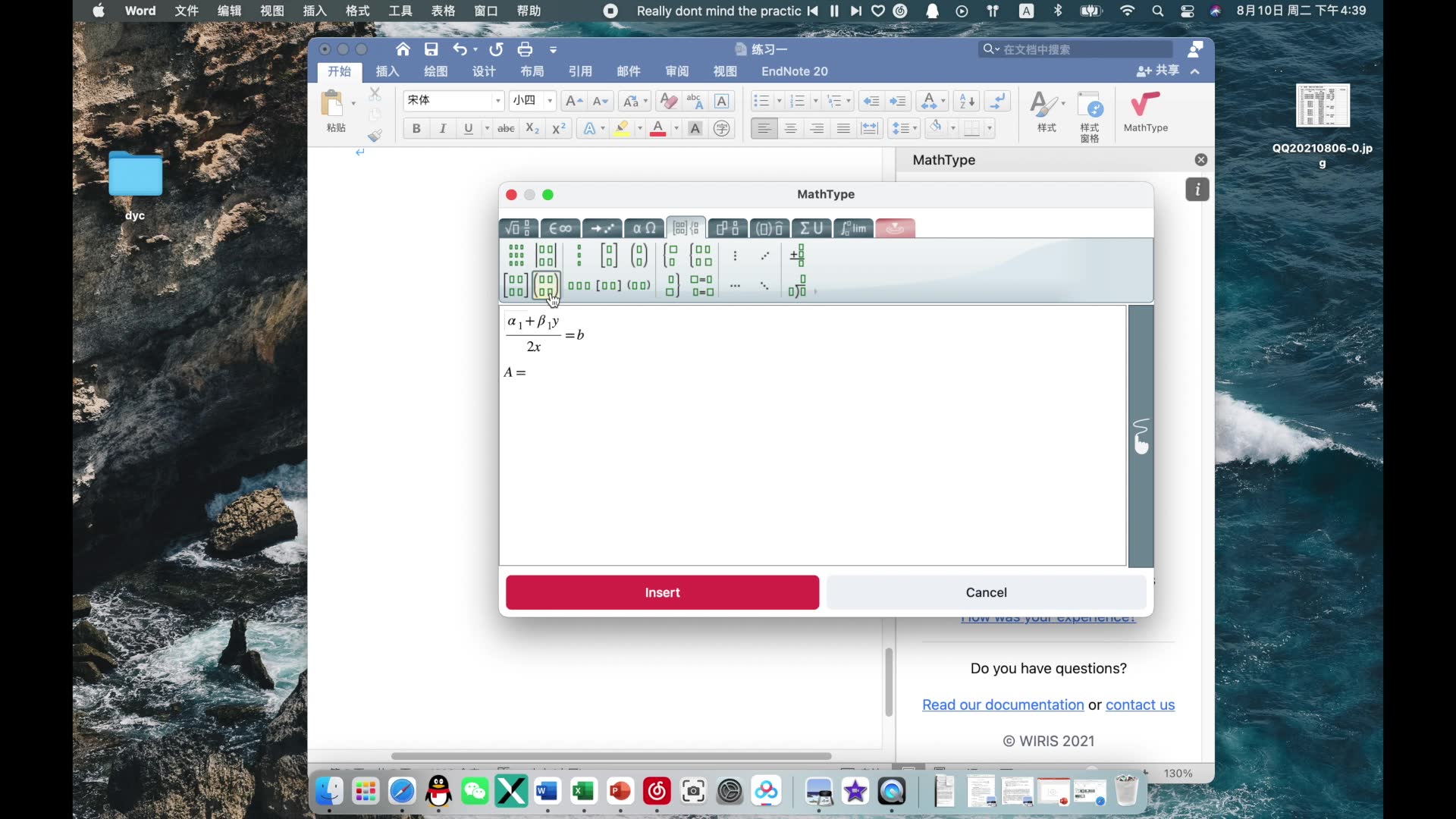 Mac-office自带加载项mathtype公式编辑器_哔哩哔哩_bilibili