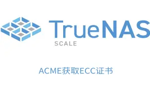 Download Video: TrueNAS SCALE ACME获取ECC证书并自动续期