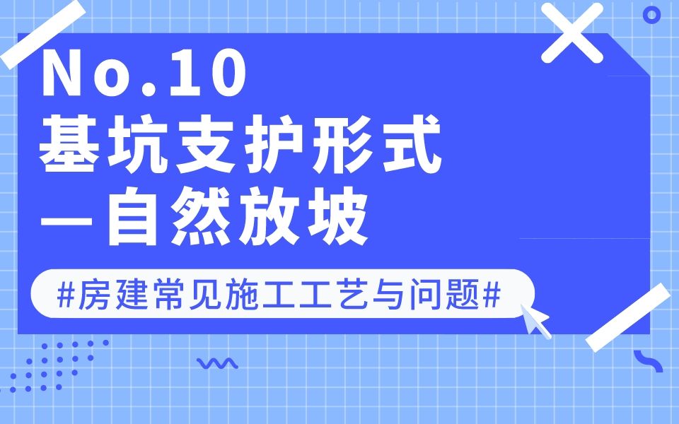 [图]No.10基坑支护形式—自然放坡 【品茗-茗课堂】精品干货分享 #房建全过程常见施工工艺与问题