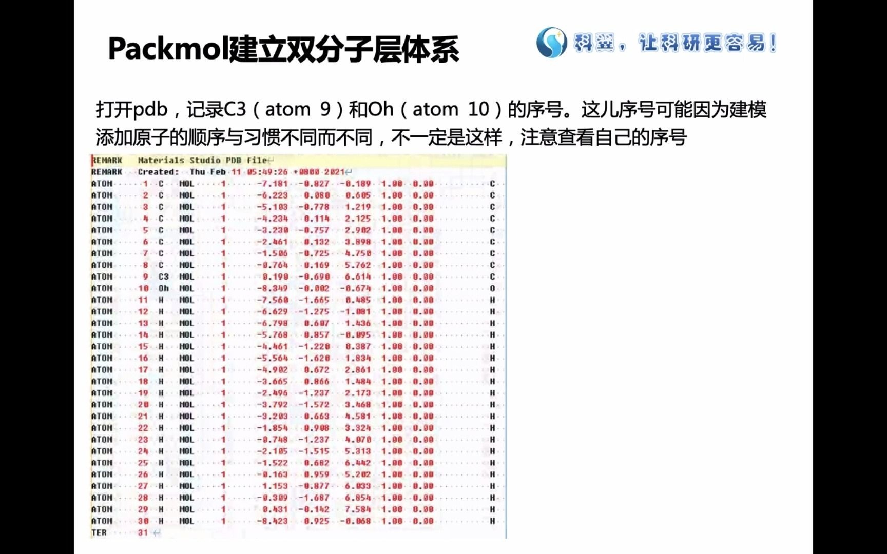 Materials Studio视频教程Packmol建立双分子层体系哔哩哔哩bilibili