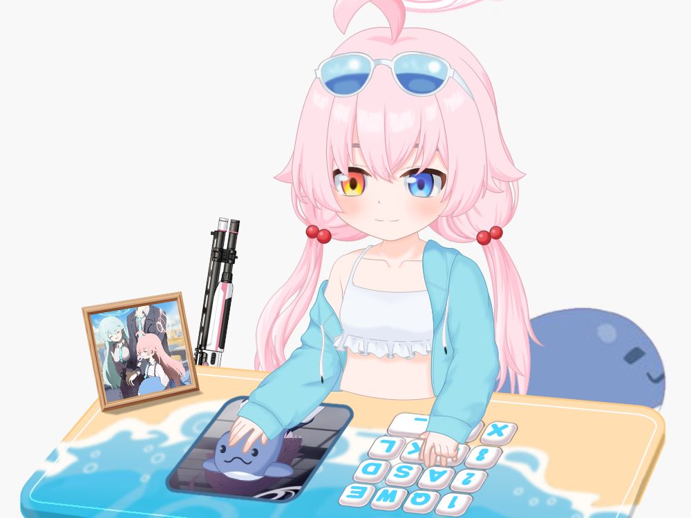 【live2d模型展示】小鸟游星野泳装展示2表情全身可动