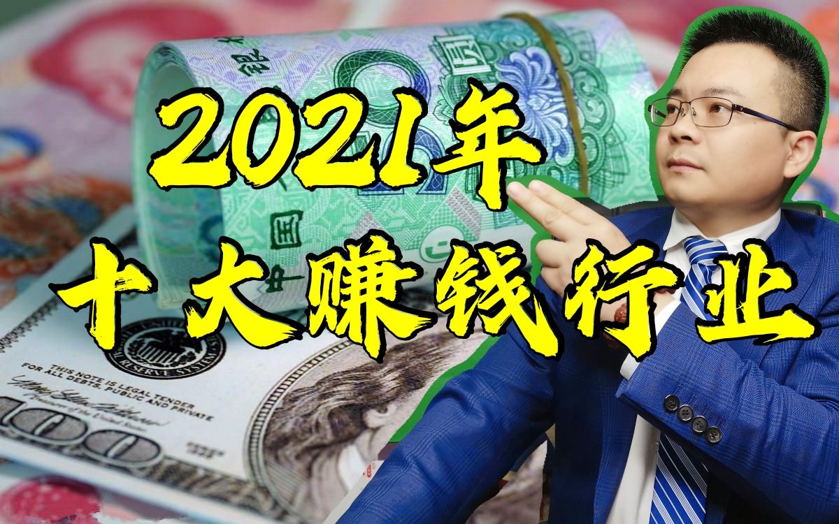 2021年中国经济侧重点下的十大赚钱行业,普通人造富新风口!哔哩哔哩bilibili