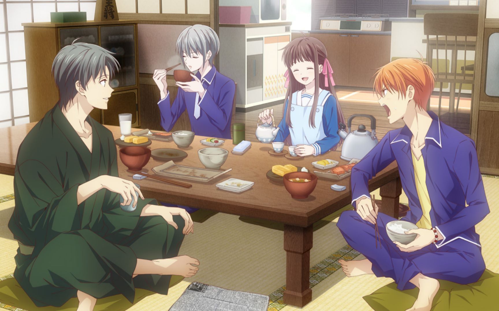 神同步用水果篮子旧版op配上新版画面竟然毫无违和感