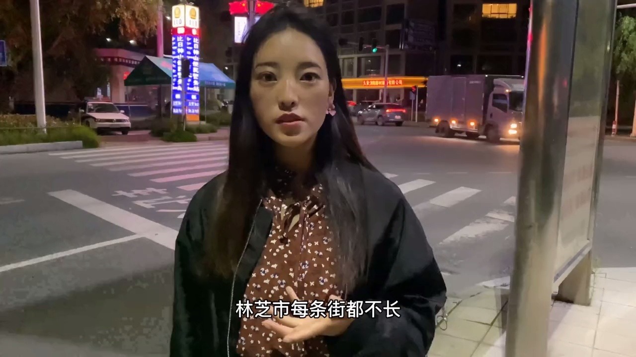 [图]西藏治安好不好？藏族姑娘卓玛实拍凌晨街道，每条路都有警察