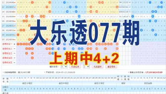 Download Video: 大乐透077期数据分析