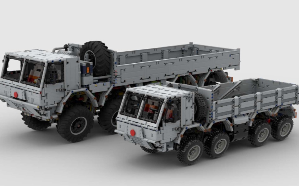 首次设计大车 - 2/3比例的张堰清太脱拉t815-7 原创乐高积木moc