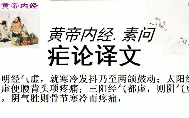 [图]中医学习黄帝内经素问疟论译文黄帝问道：一般来说，疟疾都由于感受了风邪而引起，他的修作有一定时间，这是什麽道理？ 岐伯回答说：疟疾开始发作的时候，先起于毫毛