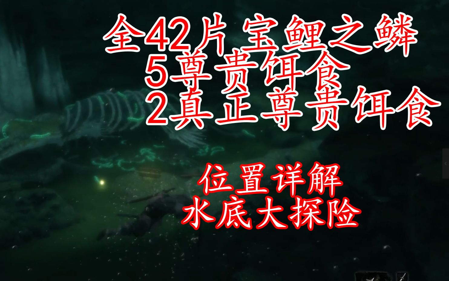 【只狼】全42个宝鲤之鳞 尊贵饵食位置及取得方法_哔哩哔哩_bilibili