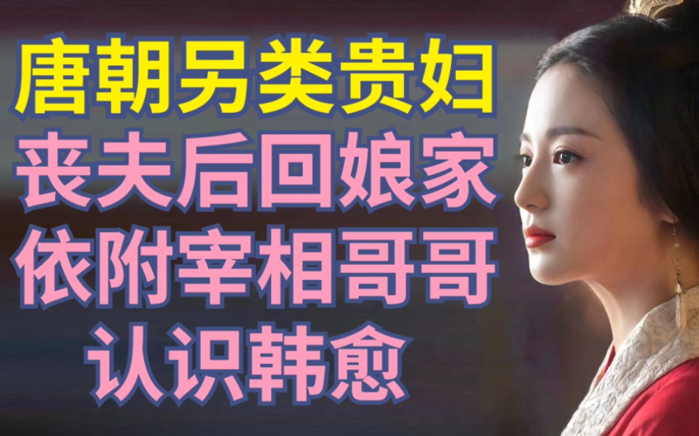 唐朝另类贵妇,丧夫后跟随宰相亲哥,认识韩愈,裴行俭后代【古代女性ⷦ𒳤𘜨㴦𐏣€‘哔哩哔哩bilibili