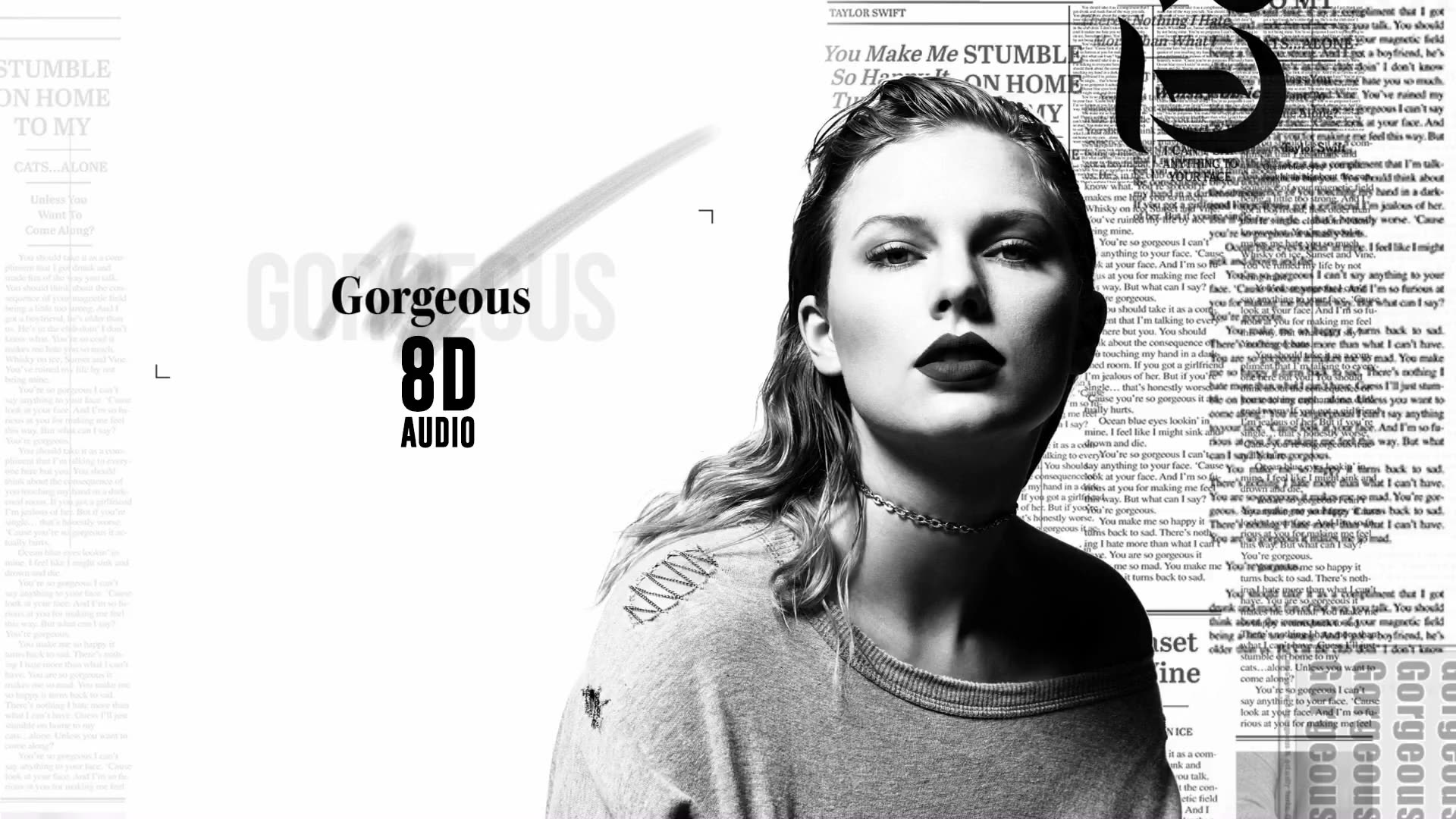 [图]戴上耳机！8D版Gorgeous-Taylor Swift