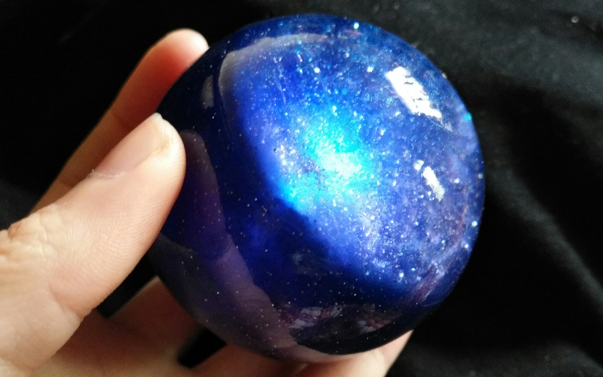 v米〕*给你宇宙* 滴胶星空球 咦这个球会发光