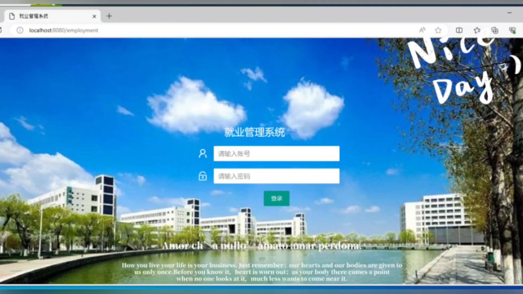 web网页开发,在线%就业信息管理%系统,基于idea,html,layui,java,springboot,mysql.需要定制或是demo可以联系我们哦.哔哩哔哩bilibili