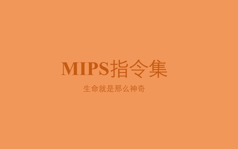 MIPS指令集1哔哩哔哩bilibili