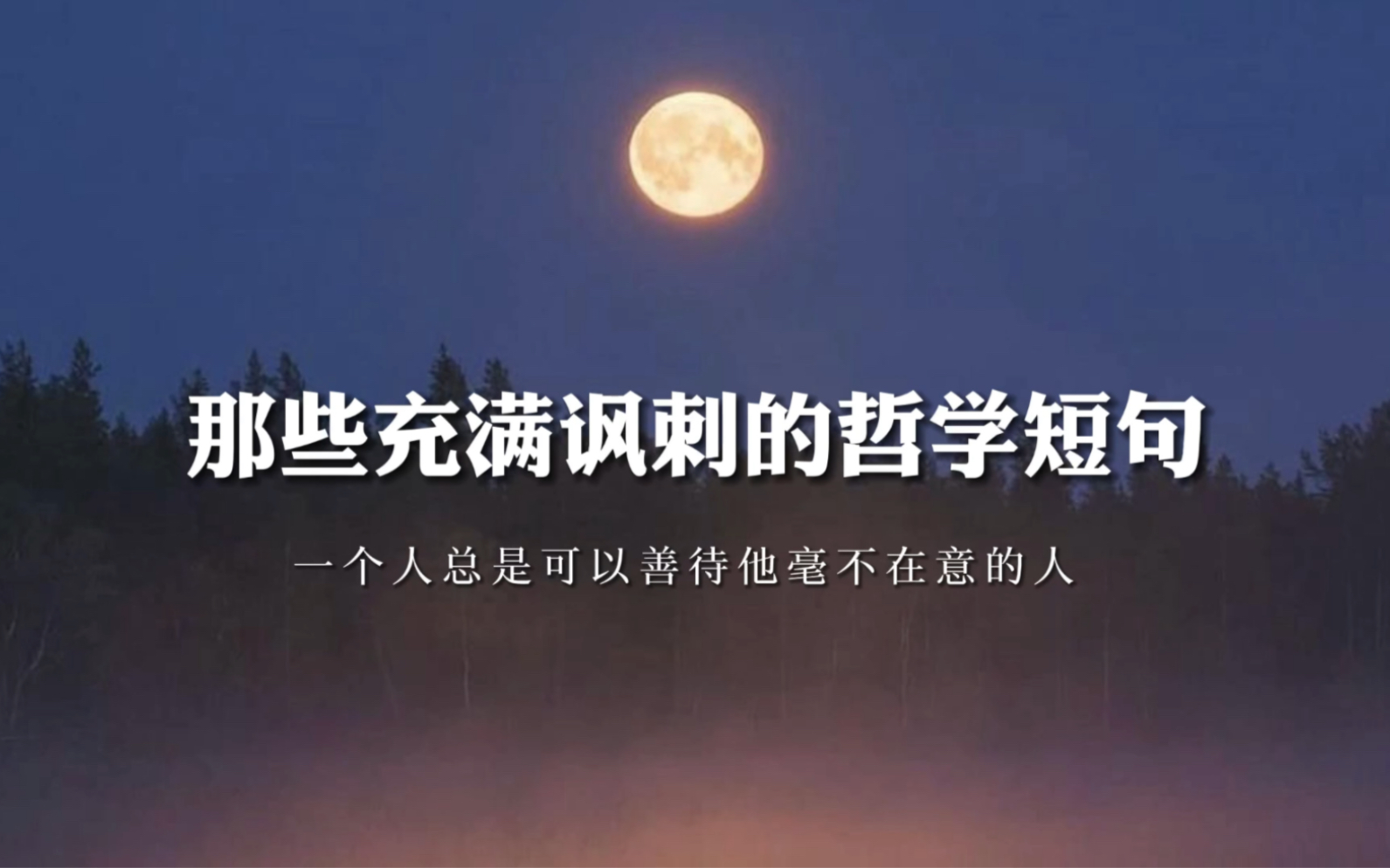 “人之所以言之凿凿,是因为知道的太少.”|惊艳四座的哲学短句哔哩哔哩bilibili