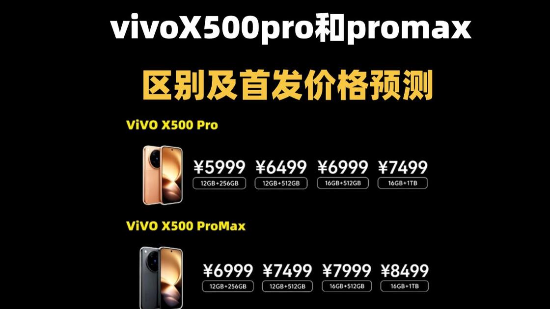 vivox500pro和vivox500promax的区别以及首发价预测！_哔哩哔哩_bilibili