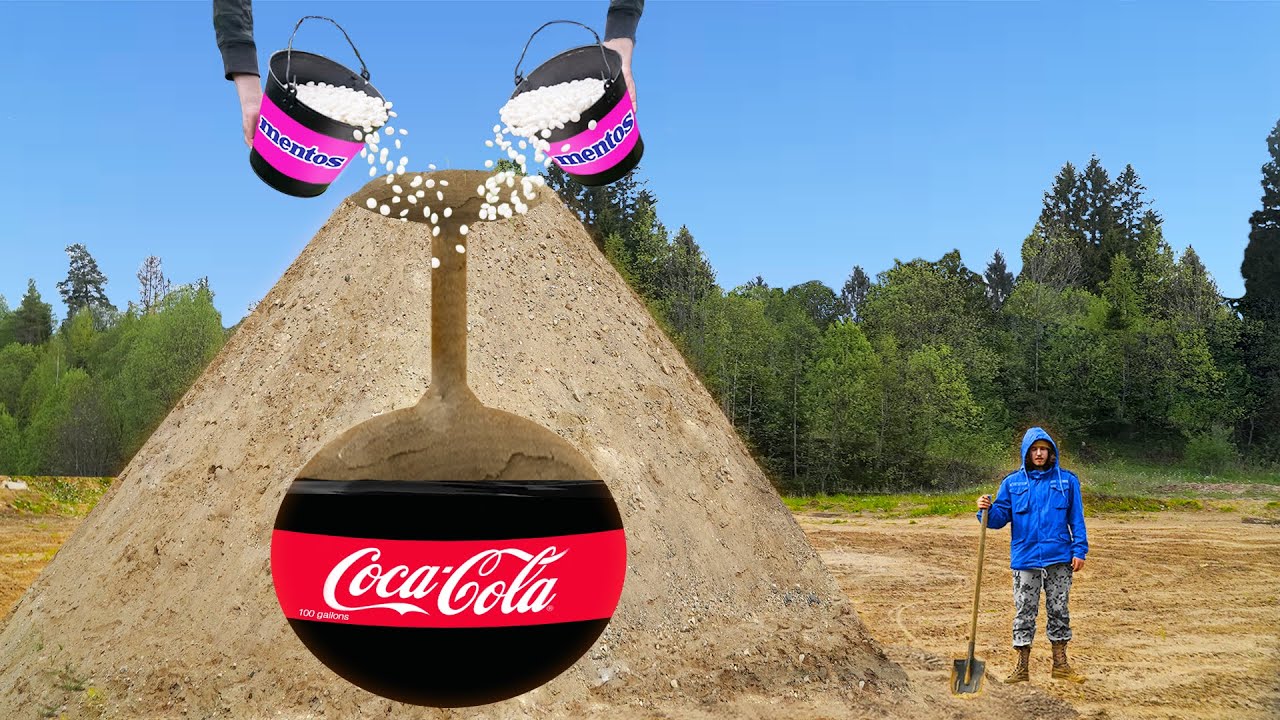 experimentgiantvolcanowithcocacolavsmentosvolcaniceruptionjantmx