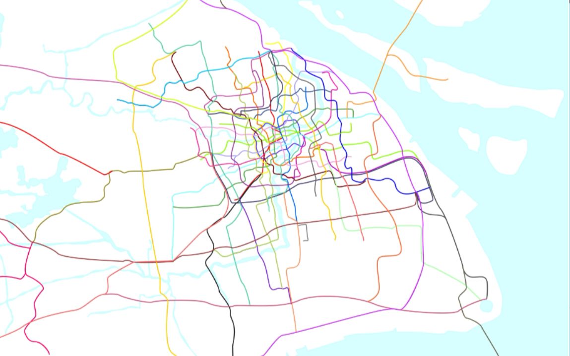 上海地铁线路图2050图片