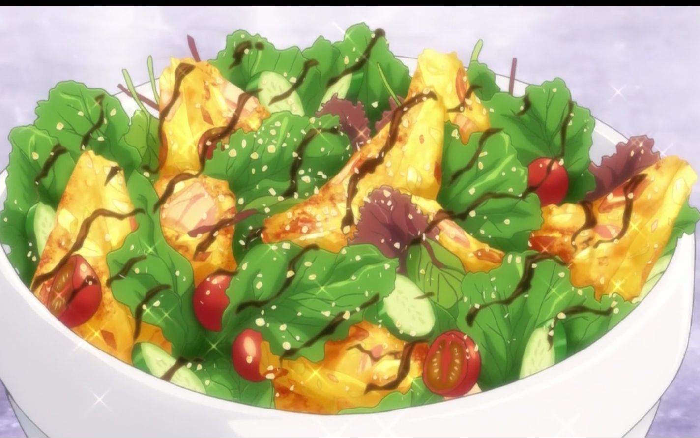 【食戟之灵】美食系列第24弹:意式沙拉烘蛋_哔哩哔哩_bilibili